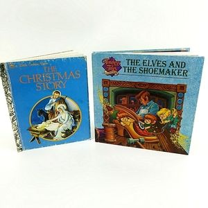 Vintage Book Lot The Christmas Story & Timeless Tales The Elves & the Shoemaker